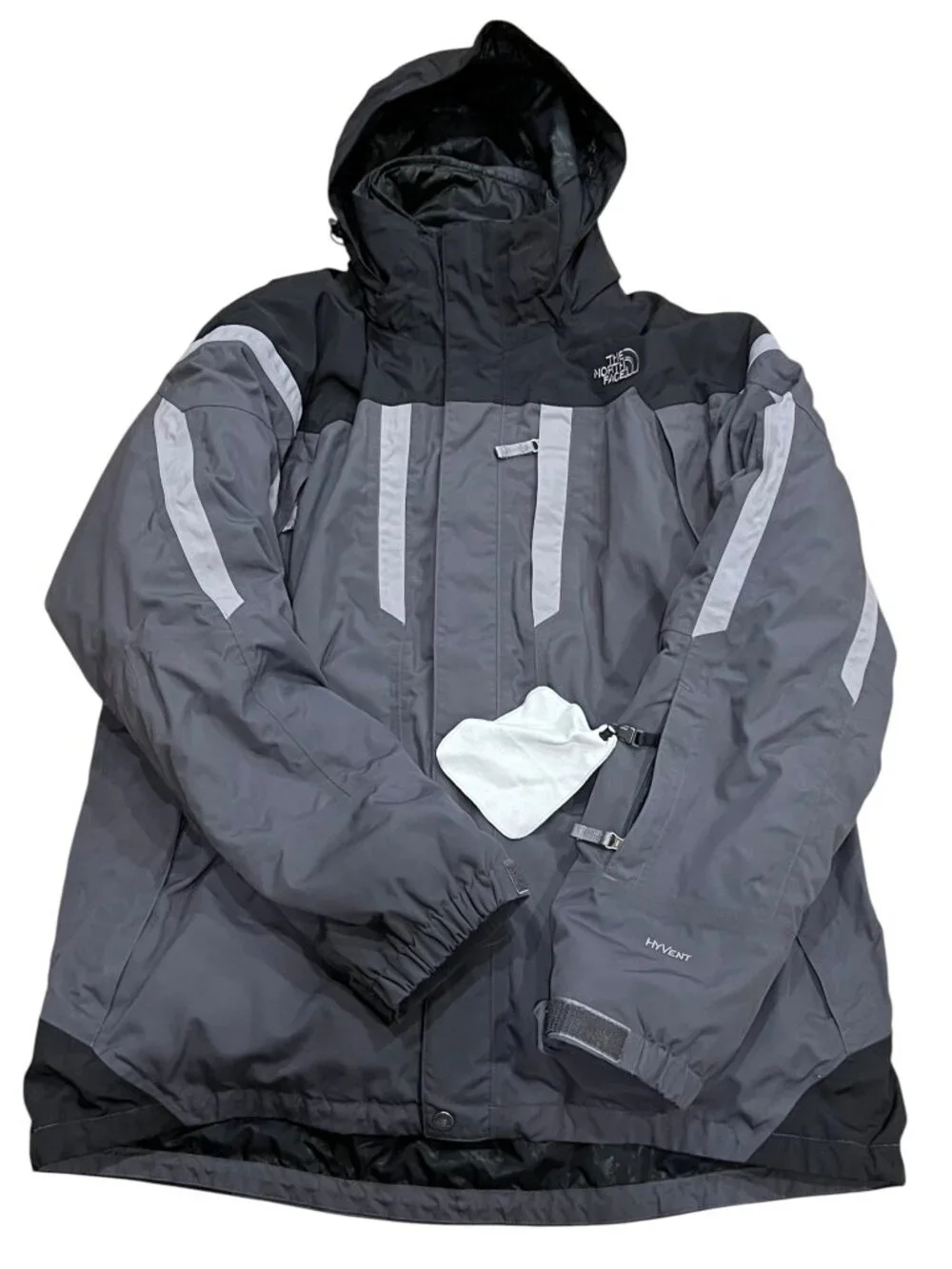 North Face Triclimate 3-in-1 Snow Jacket, Black Gray, XL